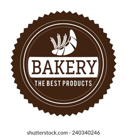 Bakery design over white background, vector illustration.