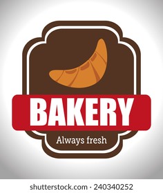 Bakery design over white background, vector illustration.