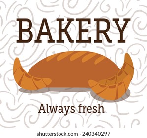 Bakery design over white background, vector illustration.