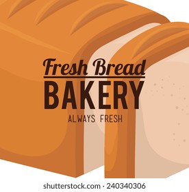 Bakery design over white background, vector illustration.