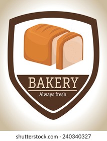 Bakery design over white background, vector illustration.