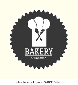 Bakery design over white background, vector illustration.