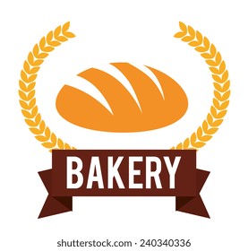 Bakery design over white background, vector illustration.