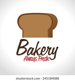 Bakery design over white background, vector illustration.