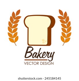 Bakery design over white background, vector illustration.
