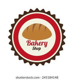 Bakery design over white background, vector illustration.