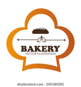 Bakery design over white background, vector illustration.