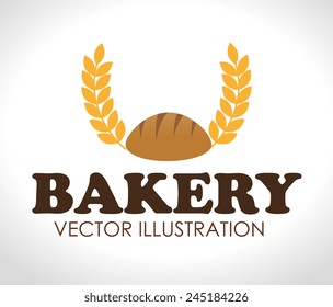 Bakery design over white background, vector illustration.