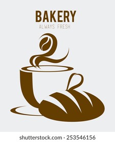 Bakery design over white background, vector illustration.