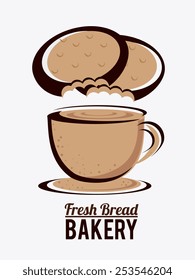 Bakery design over white background, vector illustration.
