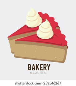 Bakery design over white background, vector illustration.