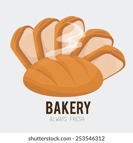 Bakery design over white background, vector illustration.