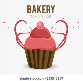 Bakery design over white background, vector illustration.