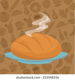 Bakery design over white background, vector illustration.
