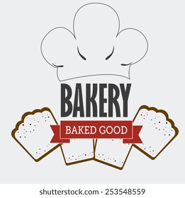 Bakery design over white background, vector illustration.