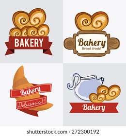 Bakery design over white background, vector illustration.