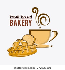Bakery design over white background, vector illustration.