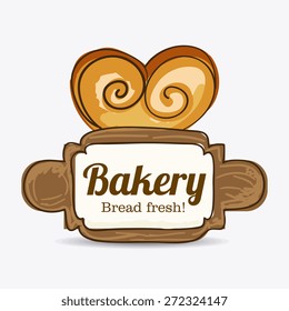 Bakery design over white background, vector illustration.