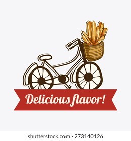 Bakery design over white background, vector illustration.