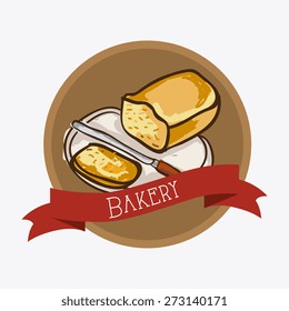 Bakery design over white background, vector illustration.