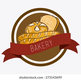 Bakery design over white background, vector illustration.