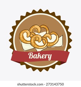 Bakery design over white background, vector illustration.