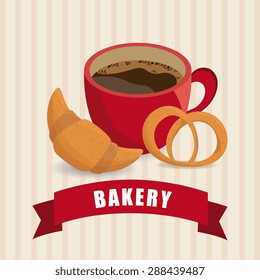 Bakery design over white background, vector illustration.