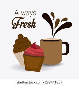 Bakery design over white background, vector illustration.