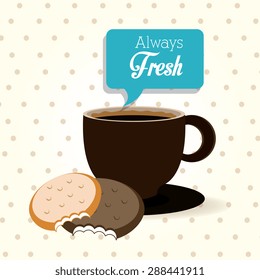 Bakery design over white background, vector illustration.