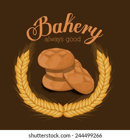 Bakery design, vector illustration.