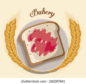 Bakery design, vector illustration