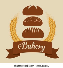 Bakery design, vector illustration