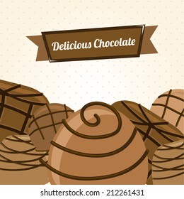 bakery desing over dotted background vector illustration
