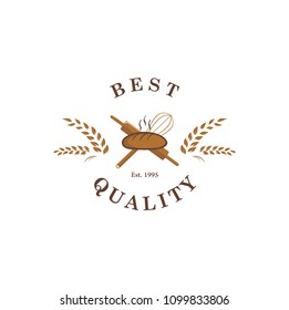 Bakery, Dessert, Baverage Sign Logo Template Vector Design Illustration