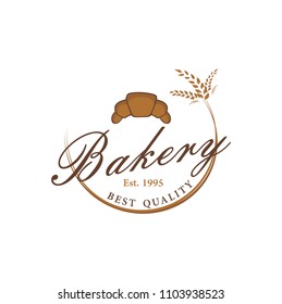 Bakery, Dessert, Baverage Sign Logo Template Vector Design Illustration