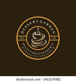 Bakery and Dessert Logo, Sign, Template, Emblem, Flat Vector Design
