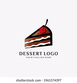 Bakery and Dessert Logo, Sign, Template, Emblem, Flat Vector Design
