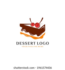 Bakery and Dessert Logo, Sign, Template, Emblem, Flat Vector Design
