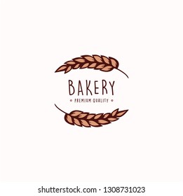 Bakery and Dessert Shop Logo, Sign, Template, Emblem, Flat Vector Design