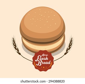 Bakery digital design, vector illustration 10 eps graphic