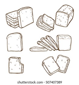 Bakery elements, Bakery Collections,illustration isolated high resolution