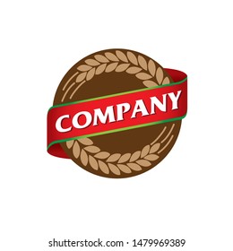 Bakery Emblem logo. vector. a circle logo for bakery business