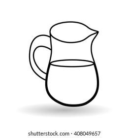 bakery equipment over white background, vector illustration