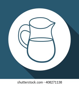 bakery equipment over white background, vector illustration
