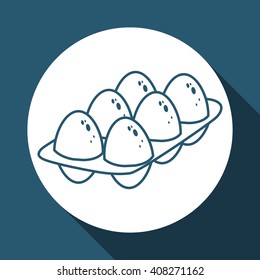 bakery equipment over white background, vector illustration