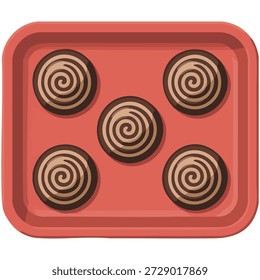 Bäckerei Fabrik Brot Tablett Backen Symbol einzelne Vektorgrafik auf weißem Hintergrund