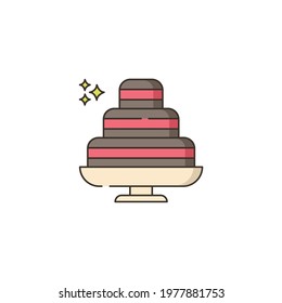 Bakery Flat Icon Isolated On White Background