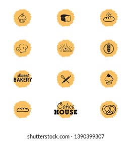 Bakery flat icon vector design