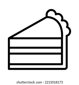Bakery flat line icon. Bread, cupcake, cake, Donut, Cookie and Pie. Outline sign mascara for mobile concept and web design, store.