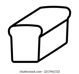 Bakery flat line icon. Bread, cupcake, cake, Donut, Cookie and Pie. Outline sign mascara for mobile concept and web design, store.